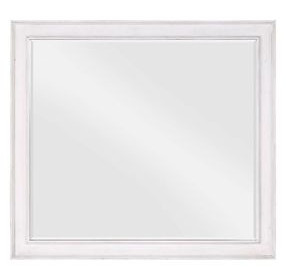Katia Weathered White Rectangular Dresser Mirror