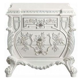 Vanaheim Antique White 3 Drawer Nightstand