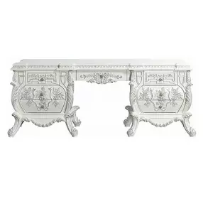 Vanaheim Antique White 7 Drawer Vanity Desk