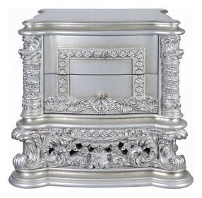 Valkyrie Antique Platinum 2 Drawer Nightstand