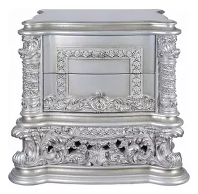 Valkyrie Antique Platinum 2 Drawer Nightstand