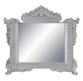 Valkyrie Antique Platinum Rectangular Dresser Mirror