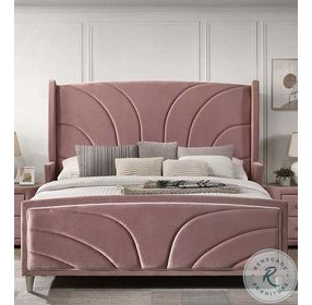 Salonia Velvet Queen Upholstered Platform Bed