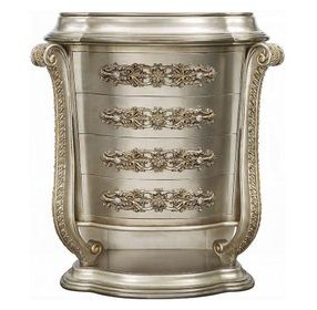 Danae Champagne and Gold 4 Drawer Chest