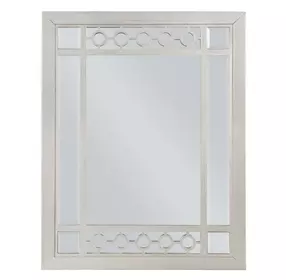 Varian Silver Rectangular Dresser Beveled Mirror