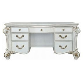 Vendome Antique Pearl 7 Drawer Vanity Desk