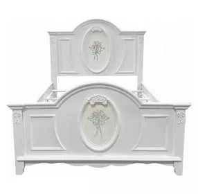 Flora White Full Storage Panel Bed
