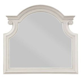 Florian White Arched Dresser Mirror