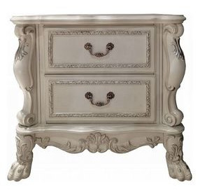 Dresden Bone White 2 Drawer Nightstand