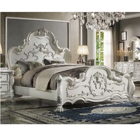 Dresden Bone White King Panel Bed