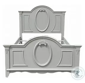 Flora Gray Full Panel Bed
