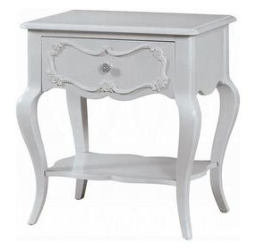 Edalene Gray 1 Drawer Nightstand
