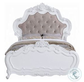 Latisha White Queen Upholstered Bed