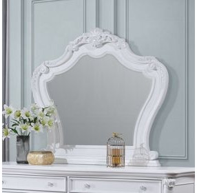Latisha White Arched Dresser Mirror