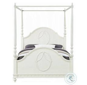 Dorothy Ivory Twin Canopy Bed