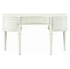 Dorothy Ivory 3 Drawer Vanity Desk with Mirror