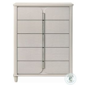 Laveda Pearl White 5 Drawer Chest