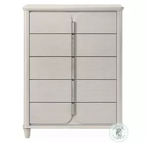 Laveda Pearl White 5 Drawer Chest