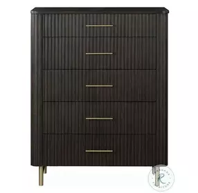 Clayten Espresso 5 Drawer Chest