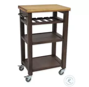 Belden Brown And Gray Kitchen Cart