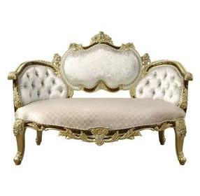 Desiderius Beige Upholstered Accent Bench with Tufted and Nailhead Trim