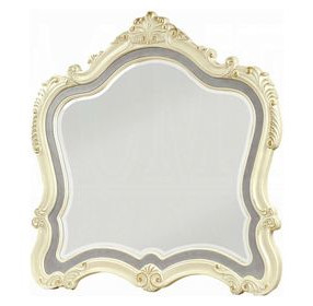 Chantelle Pearl White Arched Dresser Mirror