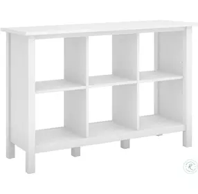 Broadview Pure White 6 Cube Storage Bookcase