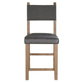 Aubrey Brown and Gray Counter Height Chair Set of 2