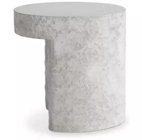 Pincio Gray Flyover Design Round Side Table