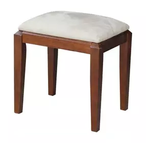Home Accents Espresso Upholstered Vanity Stool