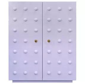 Beau Lavender Lacquer 2 Door Soft Close Accent Cabinet