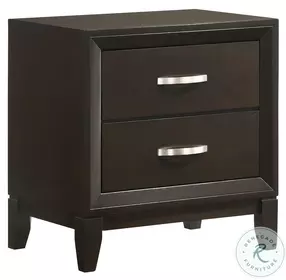 Warren Beaumont Merlot 2 Drawer Nightstand