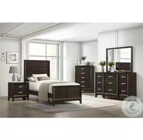 Warren Merlot Youth Panel Bedroom Set