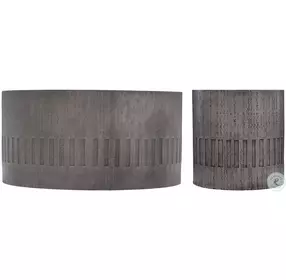 Miramar Dark Charcoal Outdoor Round Occasional Table Set