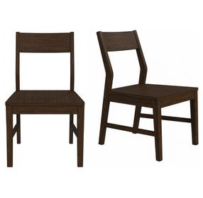 Berkeley Coffee Wooden Side Chair Set of 2
