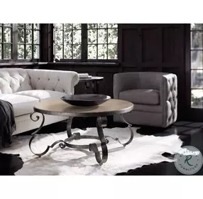 Villa Toscana Criollo And Textured Carbone Round Occasional Table Set