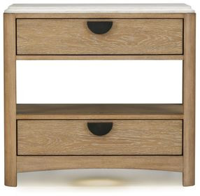 Escape Glazed Natural Oak Nightstand