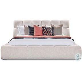 Escape Fluffy River Rock King Upholstered Panel Bed