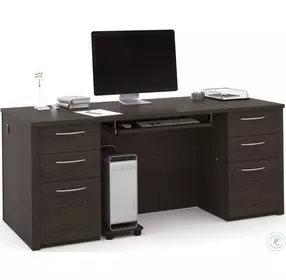 Embassy Dark Chocolate 71" Executive Desk Kit