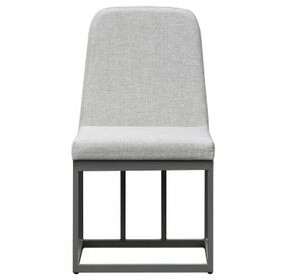 Nash Outdoor Dining Gray Upholstered Outdoor Side Chair