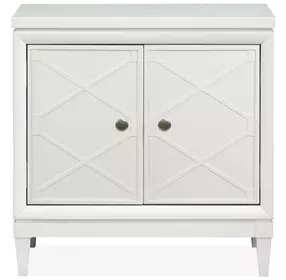 Springhouse Whisper White 2 Door Nightstand with USB Charging