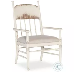 Americana Beige Upholstered Arm Chair With Beige Frame Set of 2