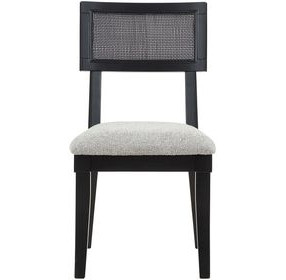 Colvin Black Cane Side Chair Set of 2