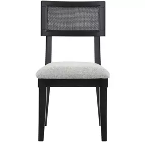Colvin Black Cane Side Chair Set of 2