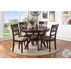 Cori Brown Cherry 5 Piece Dining Set