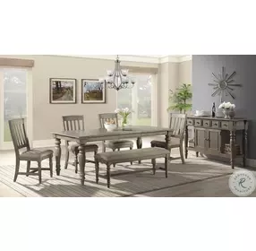 Balboa Park Roasted Oak Extendable Dining Room Set
