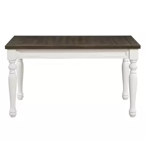 Joanna Brown and Cream 42" Rectangular Kids Dining Table