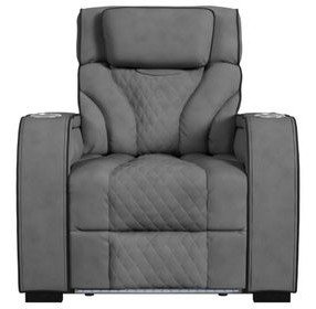Tundra Simba Slate Motion Recliner with LED