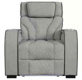 Tundra Simba Taupe Motion Recliner with LED