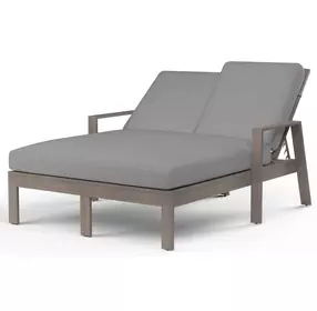 Laguna Canvas Granite 77" Outdoor Double Chaise